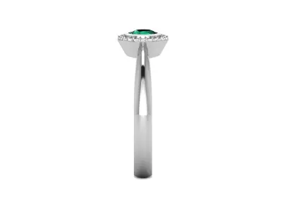 Solitaire Engagement Wedding Diamond Ring 3D print model