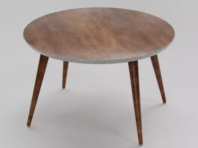 Coffee Table 01 Low-poly 3D model purchase