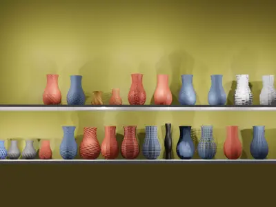 26 Vases full set different models 3D print model