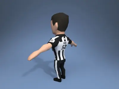 Sports Referee Low-poly 3D model