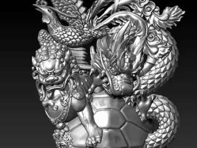 dragon Unicorn  rules   Phoenix 3D print model