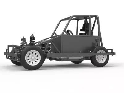 New Zealand Ministock car Base Version 2 Scale 1 to 25 3D print model