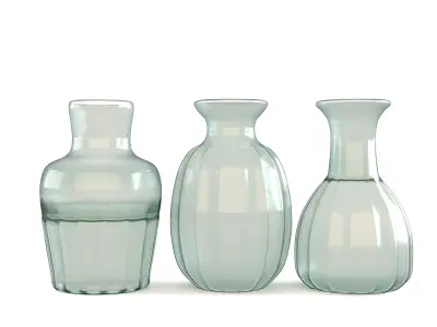 Set of Three Mia Mini Vases 3D model