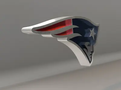 NFL New England Patriots Logo 3D model