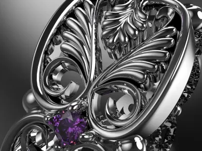  Ring luxury in the details 3D print model