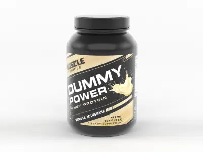 Protein Powder 3D model 50