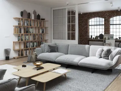 Workshop Apartment in London Cinema 4D and Octane Render 3D model