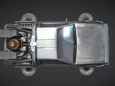 Sci Fi Car model concepted to the car from Ready Player One 3D model