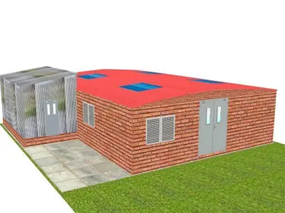 Grain Store House 3D Model max 3D model