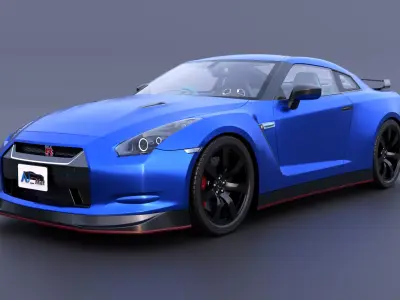 Nissan GT-R R35-Std-SCS01 3D model