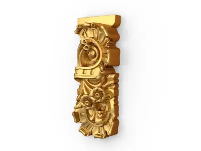 Classic carved decor ornament 400 3D model