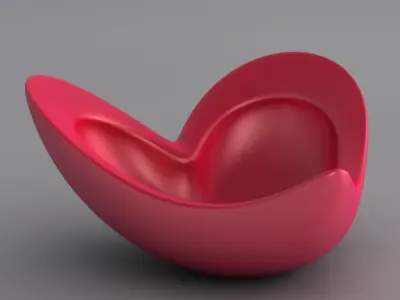 Heart Decorative Bowl Free 3D print model