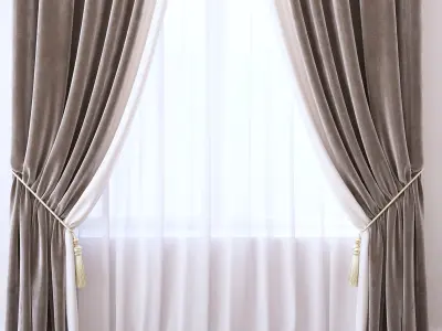 Set 93 Curtains 3D model
