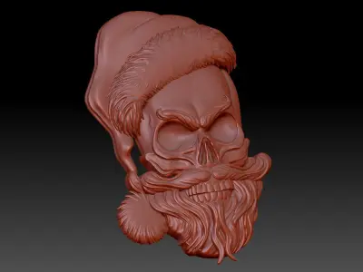 New Year  skeleton 3D print model