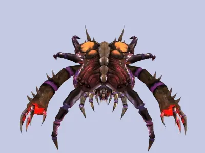 Spaceship Guard Low-poly 3D model