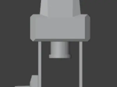 Sci Fi Electric Press Free low-poly 3D model