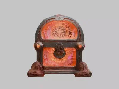 Biomechanical Design Model Low-poly 3D model