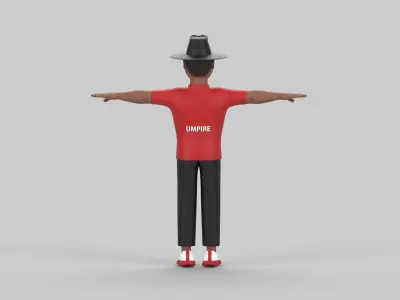Nitin umpire 3D model