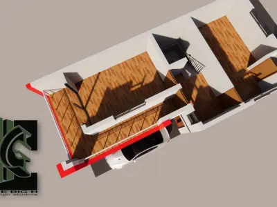 3D modern House 3D model