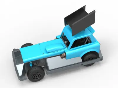 New Zealand Superstock car Version 3 Scale 1 to 25 3D print model