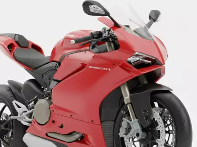 Ducati Panigale V4 Low-poly 3D model