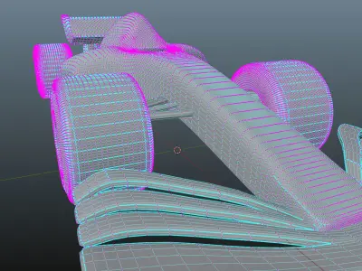Stylized F1 Car 3D model