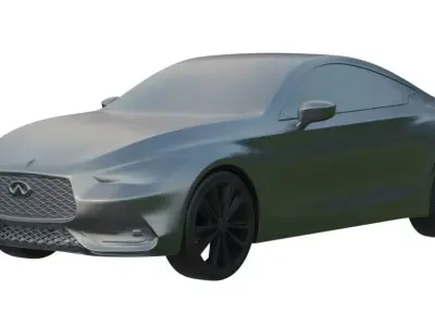 3D printable solid car 3D print model