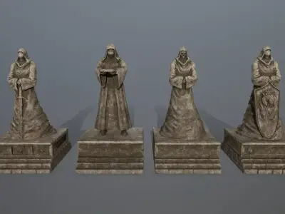 statue full set  3D Model Pack