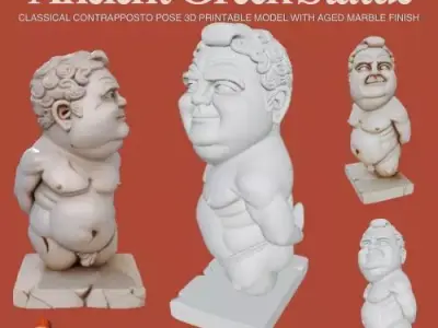 Ancient Greek Statue  3D print model