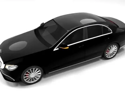 MERCEDES E CLASS 2017 LOWPOLY Low-poly 3D model