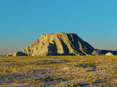 Desert field Free 3D model