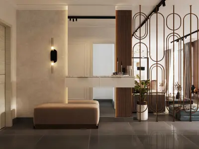 Reception And Kitchen  3D model