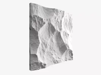 162-RockPanel sandstone wall art 3D model