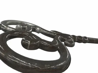 Ornamental key 4 3D model