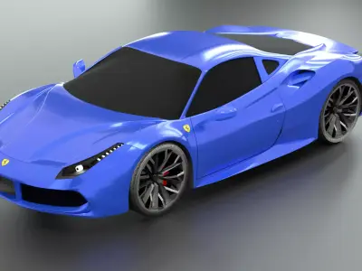 Ferrari 488  3D model