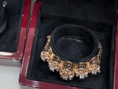 vintage Diamond bracelet for women 3D print model