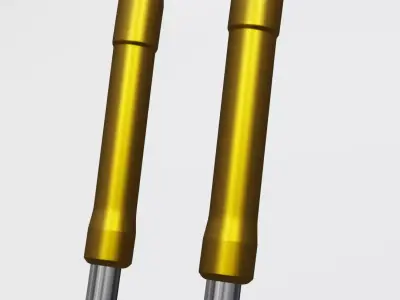 UPSIDEDOWN motorcycle suspension fork Low-poly 3D model