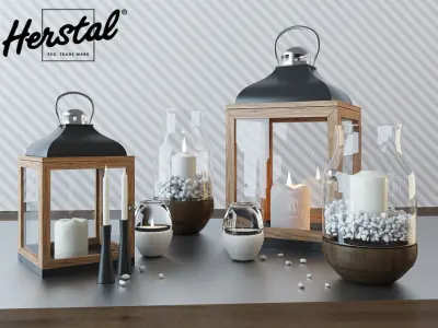 Herstal candle 3D model