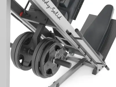 Leg press Body-Solid GLPH1100 3D model