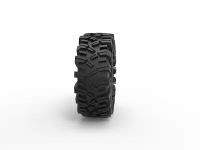 Rock bouncer tire Scale 1 to 25 3D print model