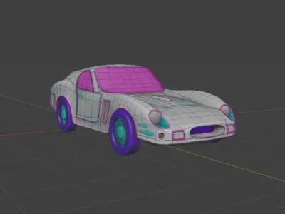 Ferrari 250 GTO 3D Model  Low-poly 3D model