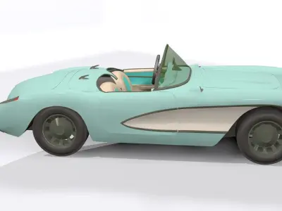 cartoon car 3D model