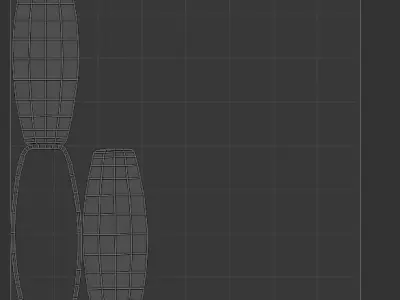 abstract leather portrait 3D model