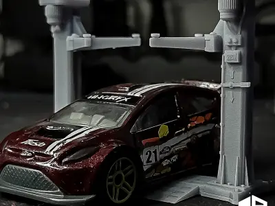 Automotive Lift 164 Scale - Includes Pre-Supported - For Diorama 3D print model