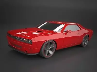 Dodge Challenger 2008 restyled 3D model