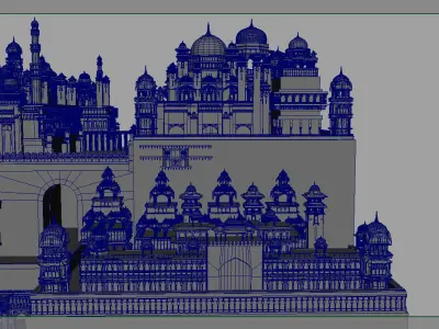 fort 3d model indian city 3D model