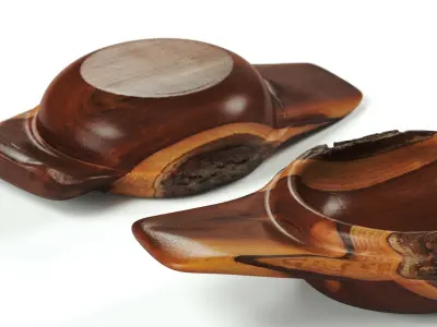 POLYPASTA - Wooden Bowl 01  3D model