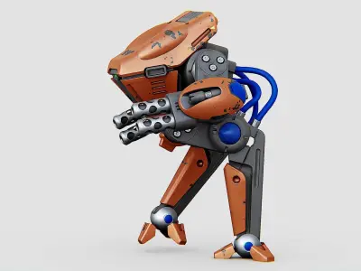 BATTLE DROID TORROUS Rigged for Unreal Engine - Unity - MIXAMO 3D model