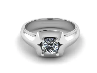 Jewelry Diamond Ring 3D print model