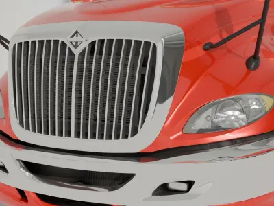 Truck Body 3D Model Low-poly 3D model